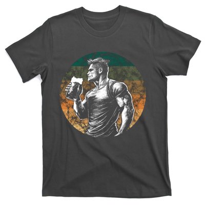 Muscular Man Drinking Beer T-Shirt