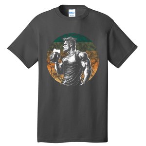 Muscular Man Drinking Beer Tall T-Shirt