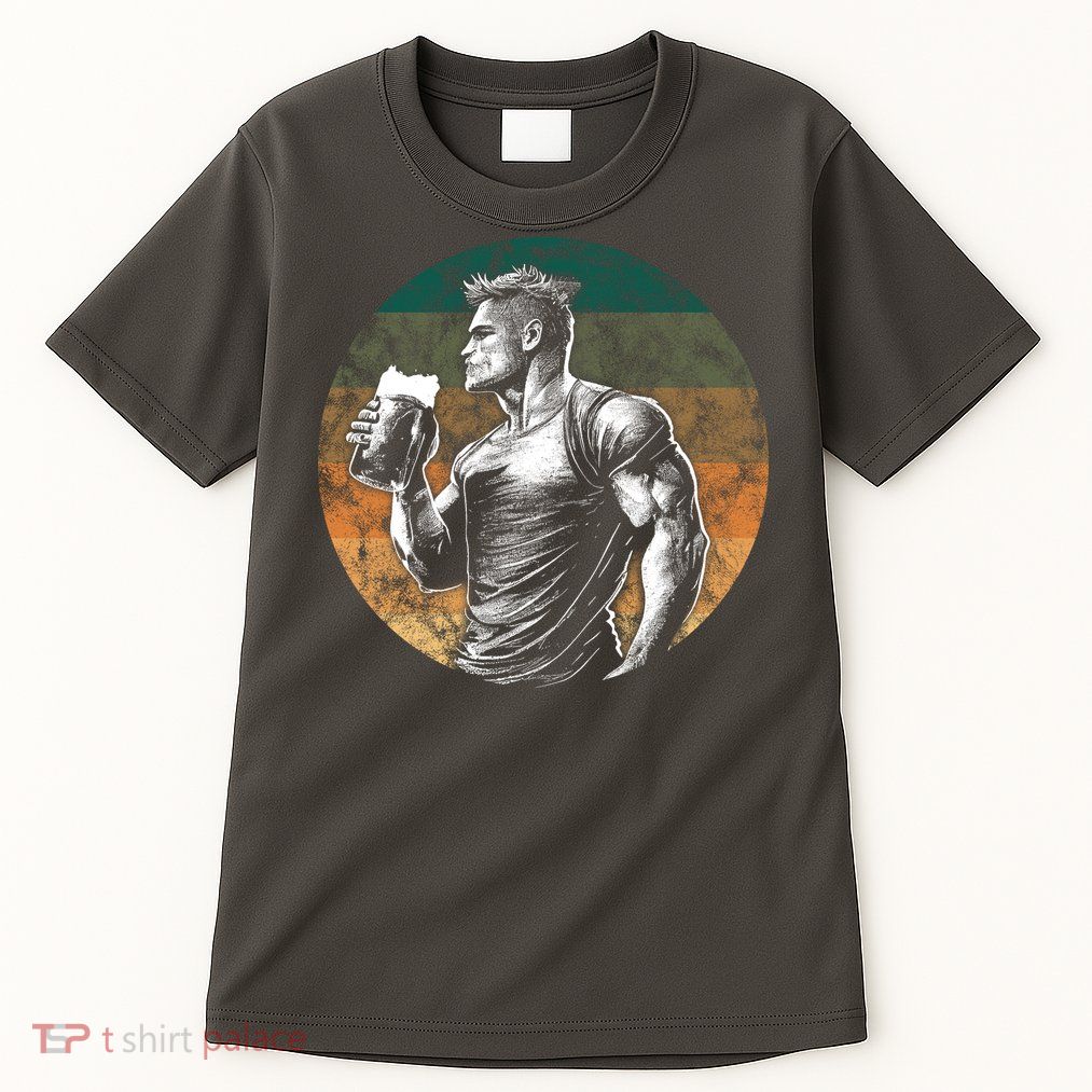 Muscular Man Drinking Beer Tall T-Shirt