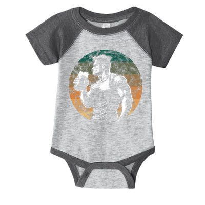 Muscular Man Drinking Beer Infant Baby Jersey Bodysuit