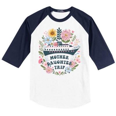 Matching Mother Daughter Cruise Family Trip Baseball Sleeve Shirt