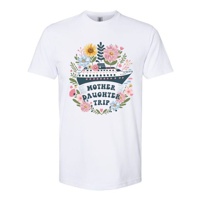 Matching Mother Daughter Cruise Family Trip Softstyle CVC T-Shirt