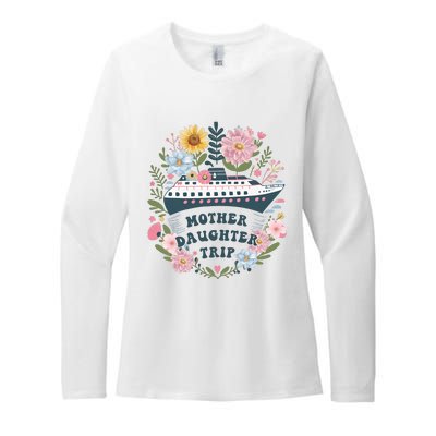 Matching Mother Daughter Cruise Family Trip Womens CVC Long Sleeve Shirt