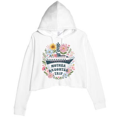 Matching Mother Daughter Cruise Family Trip Crop Fleece Hoodie