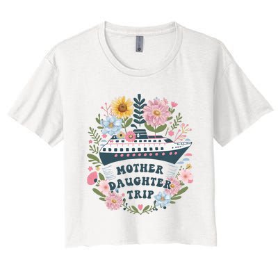 Matching Mother Daughter Cruise Family Trip Women's Crop Top Tee