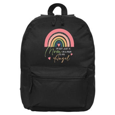 Mom Mothers Day Gifts I'm A Mom To An Angel Mama Mothers Day 16 in Basic Backpack