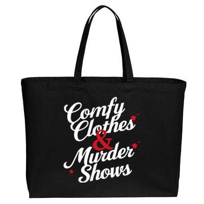 Murder Mystery Detective Documentary True Crime Cotton Canvas Jumbo Tote