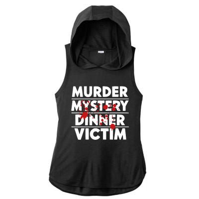 Murder Mystery Detective Documentary True Crime Ladies PosiCharge Tri-Blend Wicking Draft Hoodie Tank