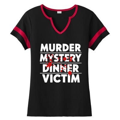 Murder Mystery Detective Documentary True Crime Ladies Halftime Notch Neck Tee