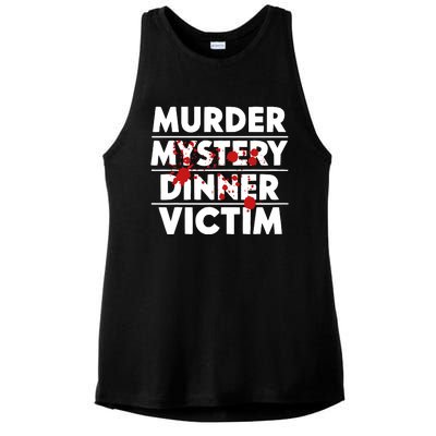 Murder Mystery Detective Documentary True Crime Ladies PosiCharge Tri-Blend Wicking Tank