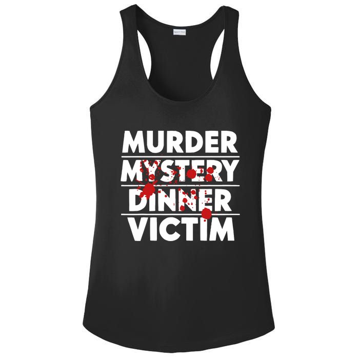 Murder Mystery Detective Documentary True Crime Ladies PosiCharge Competitor Racerback Tank