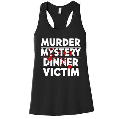 Murder Mystery Detective Documentary True Crime Women's Racerback Tank