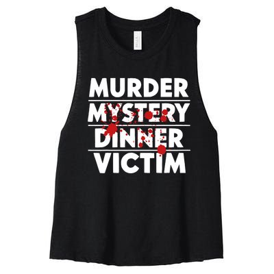 Murder Mystery Detective Documentary True Crime Women's Racerback Cropped Tank