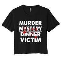 Murder Mystery Detective Documentary True Crime Women's Crop Top Tee