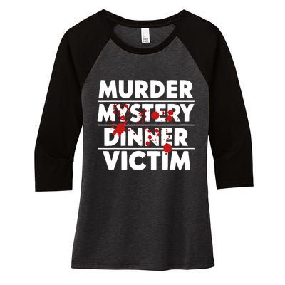 Murder Mystery Detective Documentary True Crime Women's Tri-Blend 3/4-Sleeve Raglan Shirt