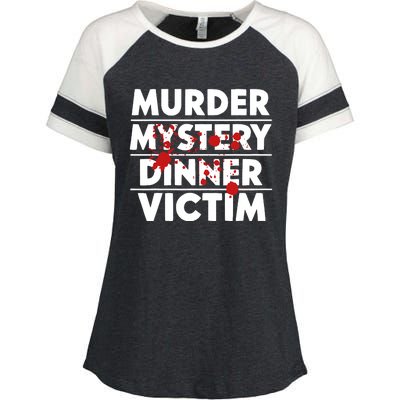 Murder Mystery Detective Documentary True Crime Enza Ladies Jersey Colorblock Tee