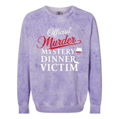 Murder Mystery Detective Documentary True Crime Colorblast Crewneck Sweatshirt