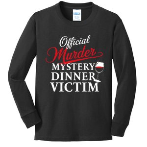 Murder Mystery Detective Documentary True Crime Kids Long Sleeve Shirt