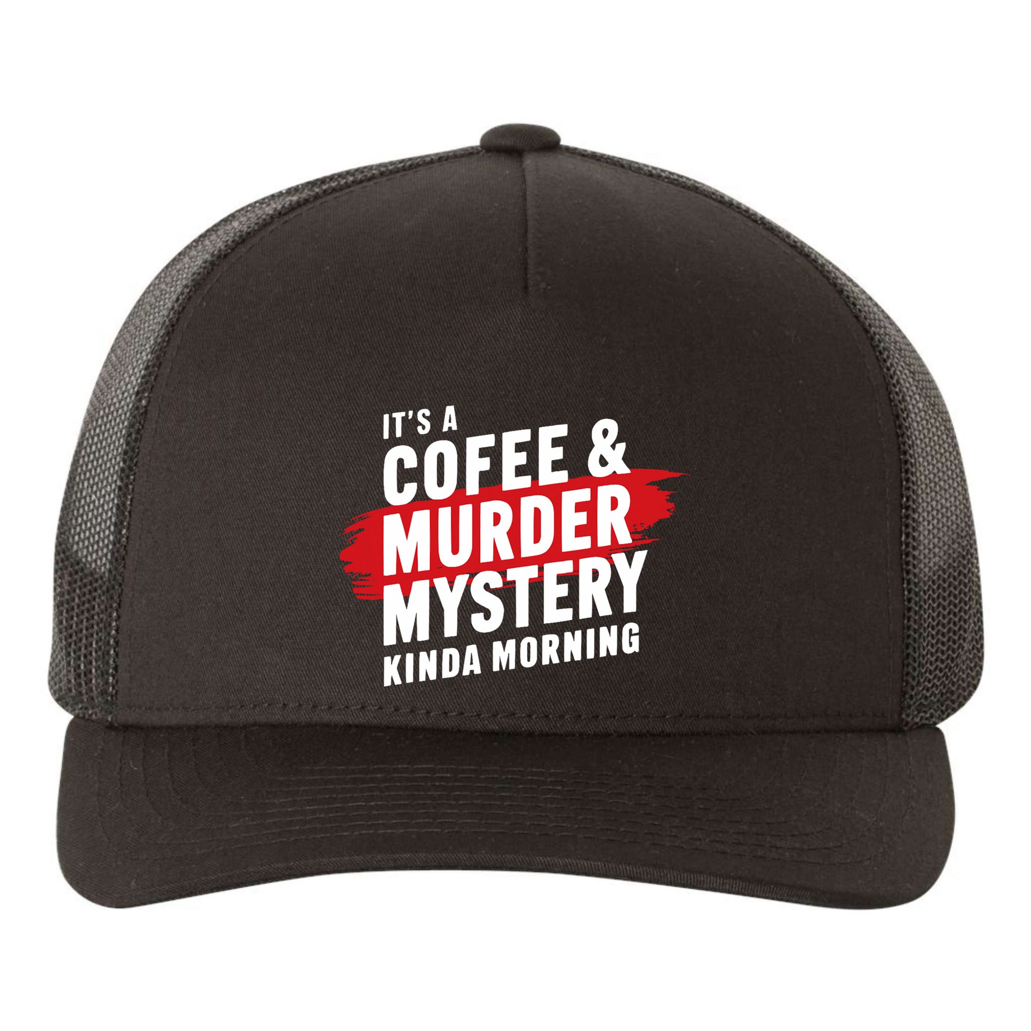 Murder Mystery Detective Documentary True Crime Yupoong Adult 5-Panel Trucker Hat