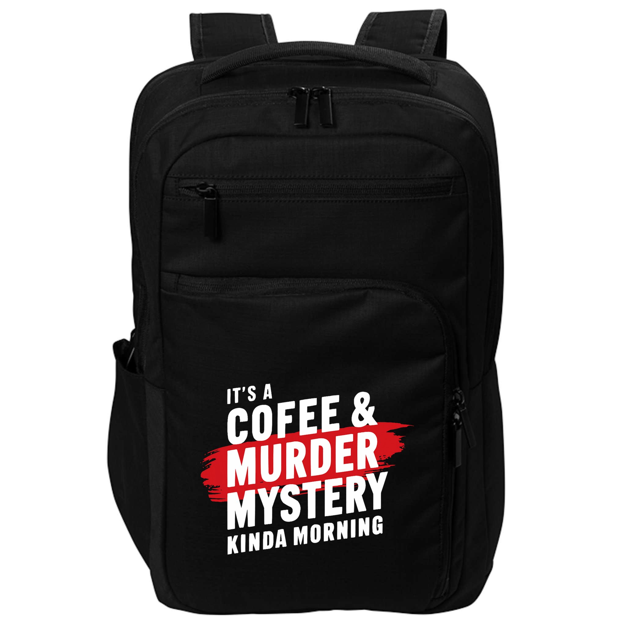 Murder Mystery Detective Documentary True Crime Impact Tech Backpack