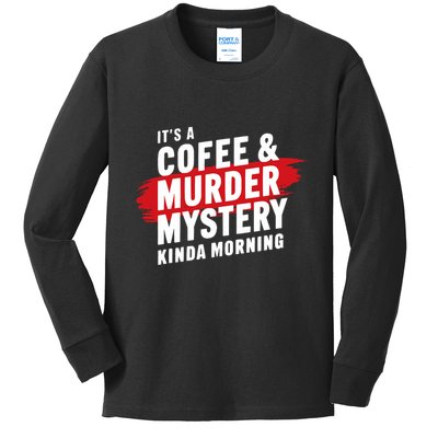 Murder Mystery Detective Documentary True Crime Kids Long Sleeve Shirt