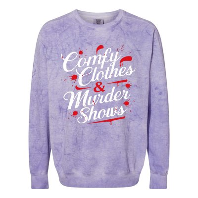 Murder Mystery Detective Documentary True Crime Colorblast Crewneck Sweatshirt