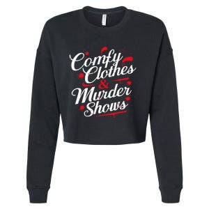 Murder Mystery Detective Documentary True Crime Cropped Pullover Crew