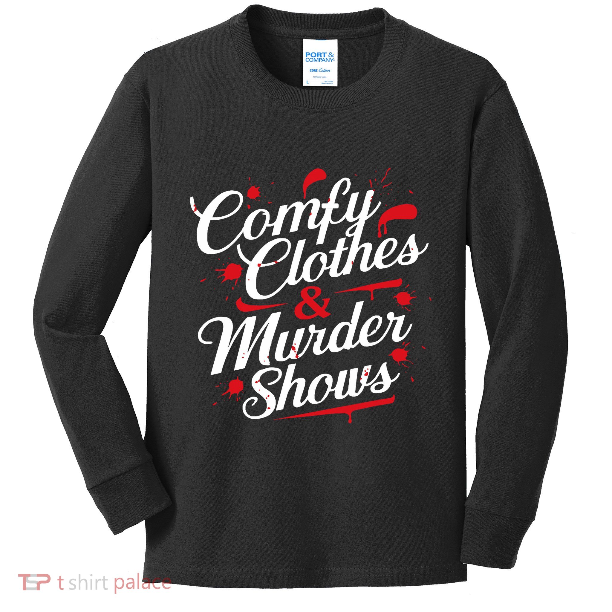Murder Mystery Detective Documentary True Crime Kids Long Sleeve Shirt