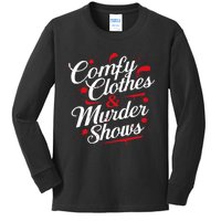 Murder Mystery Detective Documentary True Crime Kids Long Sleeve Shirt