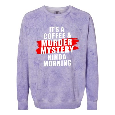 Murder Mystery Detective Documentary True Crime Colorblast Crewneck Sweatshirt