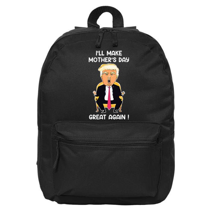 Make MotherS Day Great Again Mom Ltsp Funny Donald Trump 16 in Basic Backpack