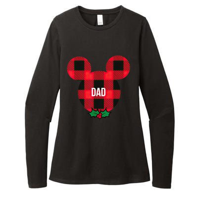 Mickeyy Mouse DAD Holiday Family Shirt Womens CVC Long Sleeve Shirt