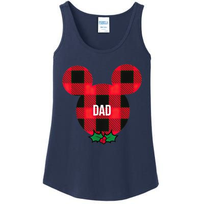 Mickeyy Mouse DAD Holiday Family Shirt Ladies Essential Tank