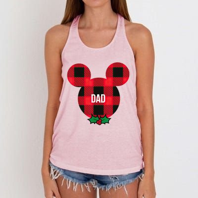 Mickeyy Mouse DAD Holiday Family Shirt Women's Knotted Racerback Tank