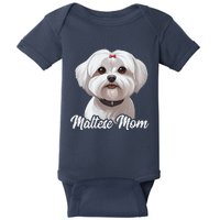 Maltese Mom Dog Mama Cute Mothers Day For Maltese Owner Baby Bodysuit