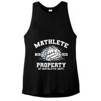 Mathlete Mathletic Dept. Est 3.1459 Math Teacher Pi Day Ladies PosiCharge Tri-Blend Wicking Tank