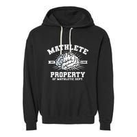 Mathlete Mathletic Dept. Est 3.1459 Math Teacher Pi Day Garment-Dyed Fleece Hoodie
