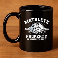 Mathlete Mathletic Dept. Est 3.1459 Math Teacher Pi Day 11oz C Handle Ceramic Mug