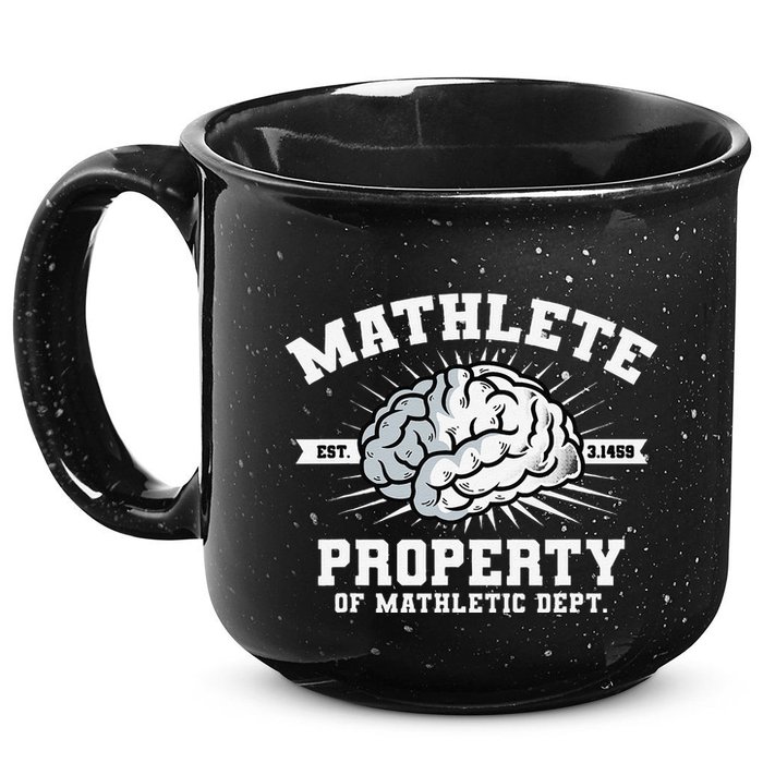 Mathlete Mathletic Dept. Est 3.1459 Math Teacher Pi Day 15oz Campfire Ceramic Mug