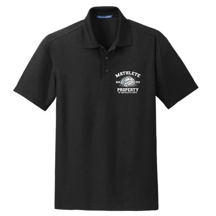 Mathlete Mathletic Dept. Est 3.1459 Math Teacher Pi Day Dry Zone Grid Polo