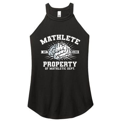 Mathlete Mathletic Dept. Est 3.1459 Math Teacher Pi Day Women's Perfect Tri Rocker Tank