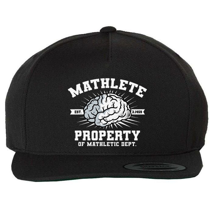Mathlete Mathletic Dept. Est 3.1459 Math Teacher Pi Day Wool Snapback Cap