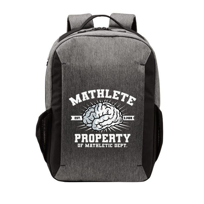 Mathlete Mathletic Dept. Est 3.1459 Math Teacher Pi Day Vector Backpack
