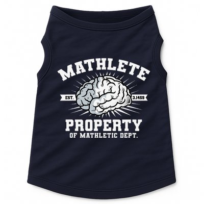 Mathlete Mathletic Dept. Est 3.1459 Math Teacher Pi Day Doggie Tank