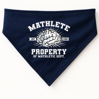 Mathlete Mathletic Dept. Est 3.1459 Math Teacher Pi Day USA-Made Doggie Bandana