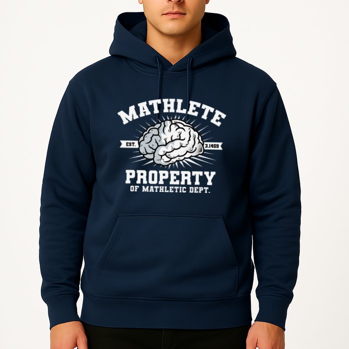 Mathlete Mathletic Dept. Est 3.1459 Math Teacher Pi Day Hoodie