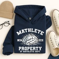 Mathlete Mathletic Dept. Est 3.1459 Math Teacher Pi Day Hoodie