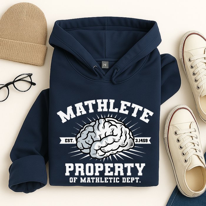 Mathlete Mathletic Dept. Est 3.1459 Math Teacher Pi Day Hoodie
