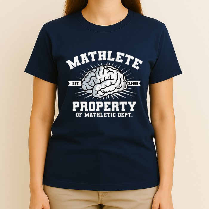 Mathlete Mathletic Dept. Est 3.1459 Math Teacher Pi Day T-Shirt