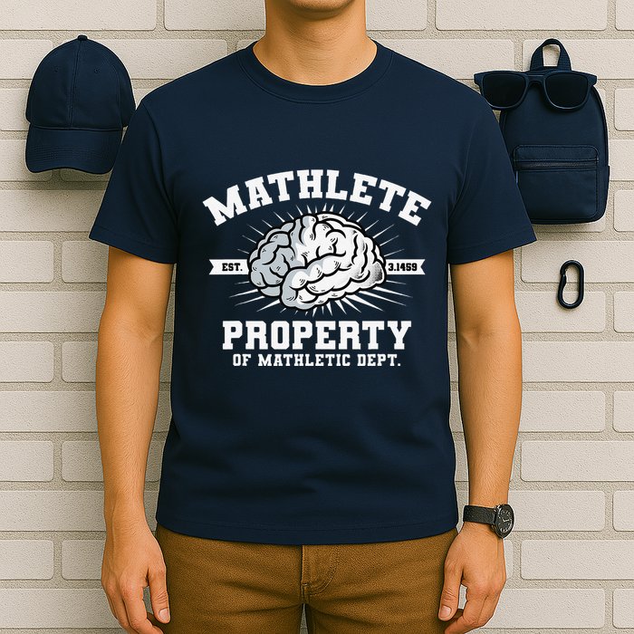 Mathlete Mathletic Dept. Est 3.1459 Math Teacher Pi Day T-Shirt